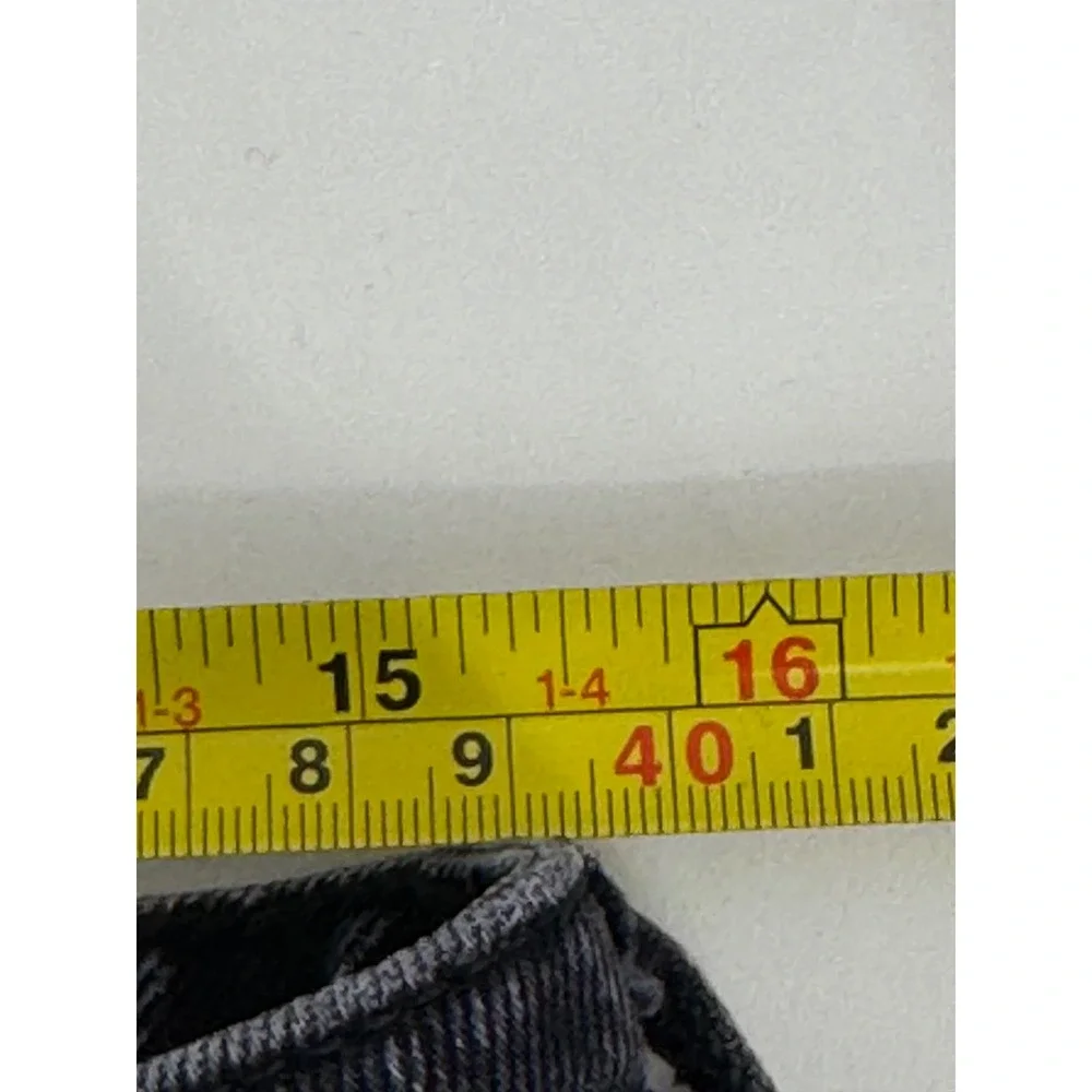 Abercrombie & Fitch A Line Shorts Mid Rise Denim Sz 30 Black Cutoffs Curve Love